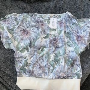 Ted Baker London Floral Pull Over Top (NEW) for Women.